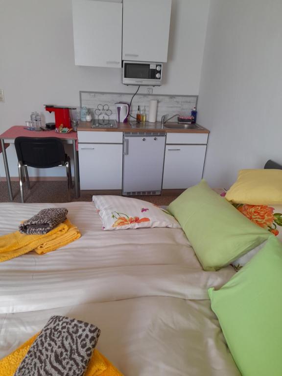 Postel nebo postele na pokoji v ubytování Haus Isabella