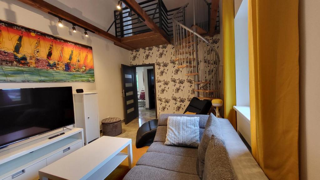 Posezení v ubytování Apartmány pod Prašivou