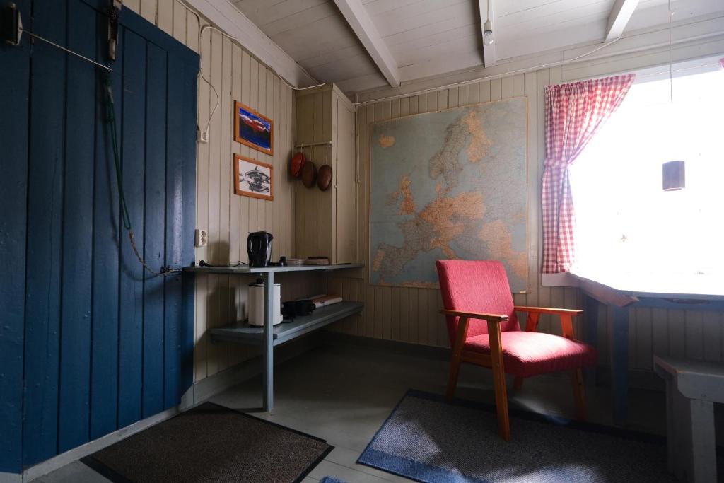 TV a/nebo společenská místnost v ubytování Stamsund Hostel