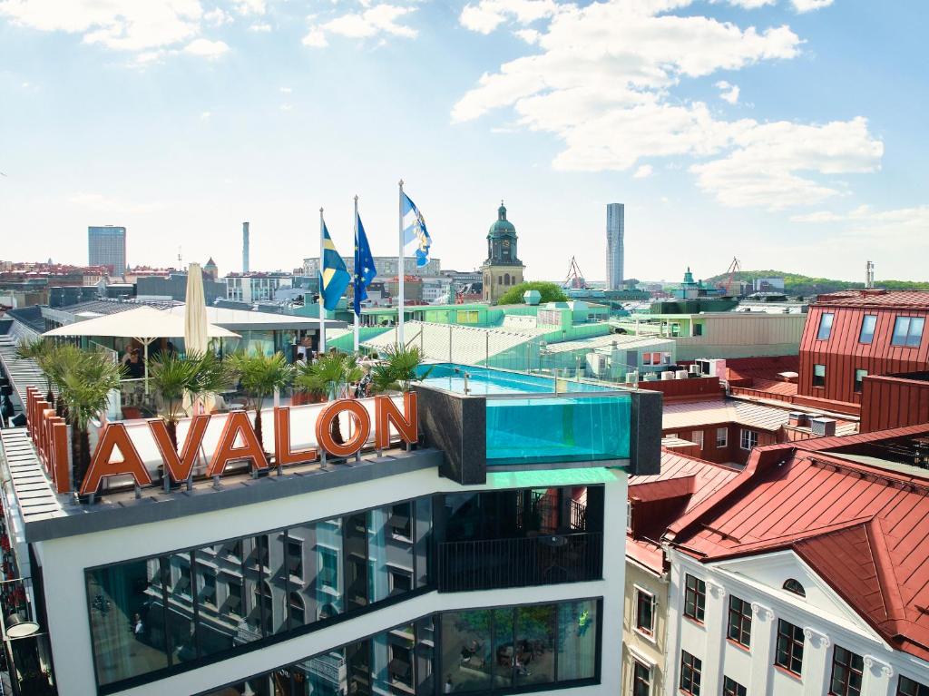 Nespecifikovaný výhled na destinaci Gothenburg nebo výhled na město při pohledu z hotelu