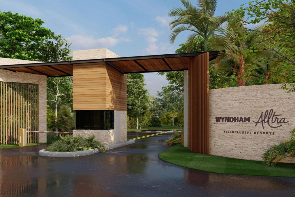 uma representação de um pavilhão num resort em Wyndham Alltra Samana All Inclusive Resort em Las Galeras