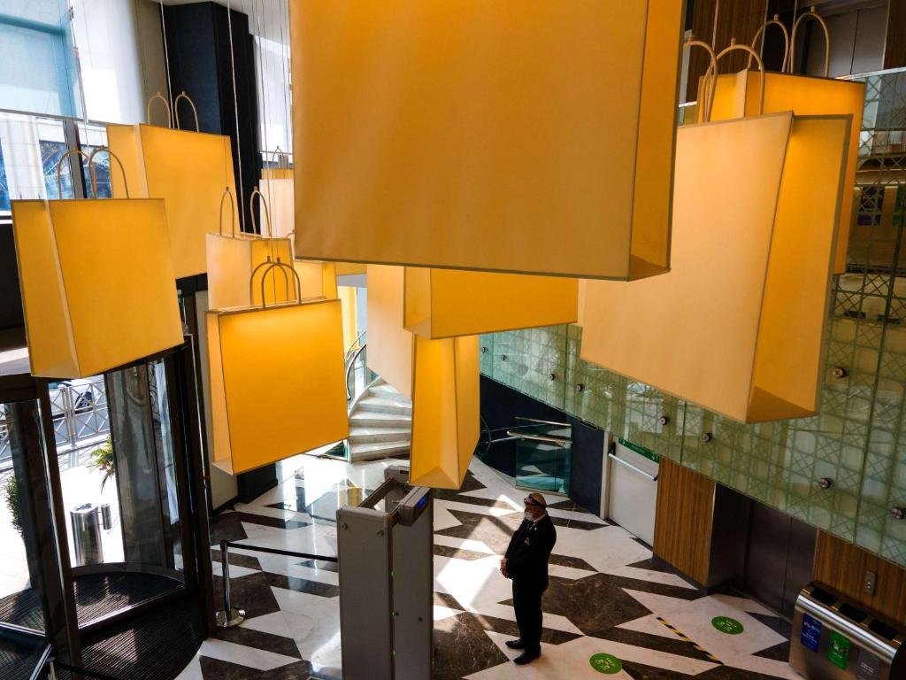 A seating area at ibis Styles Istanbul Merter