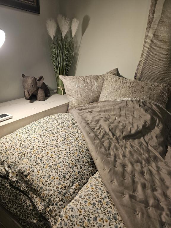 Postel nebo postele na pokoji v ubytování Bright Inn - Holiday & Business Apartment