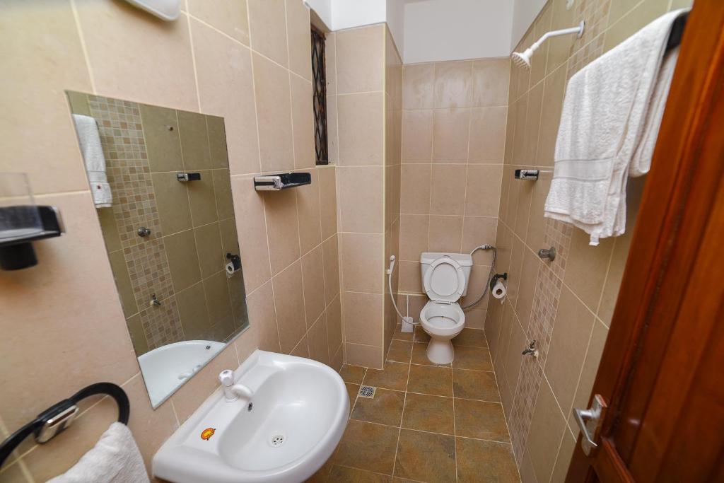 Koupelna v ubytování MAXIMILIAN HOMES