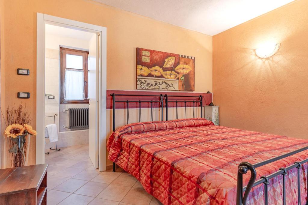 Postel nebo postele na pokoji v ubytování Ca' Pavaglione Country House