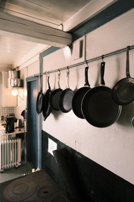 Kuchyň nebo kuchyňský kout v ubytování Stamsund Hostel