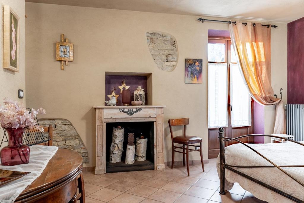 Postel nebo postele na pokoji v ubytování Ca' Pavaglione Country House