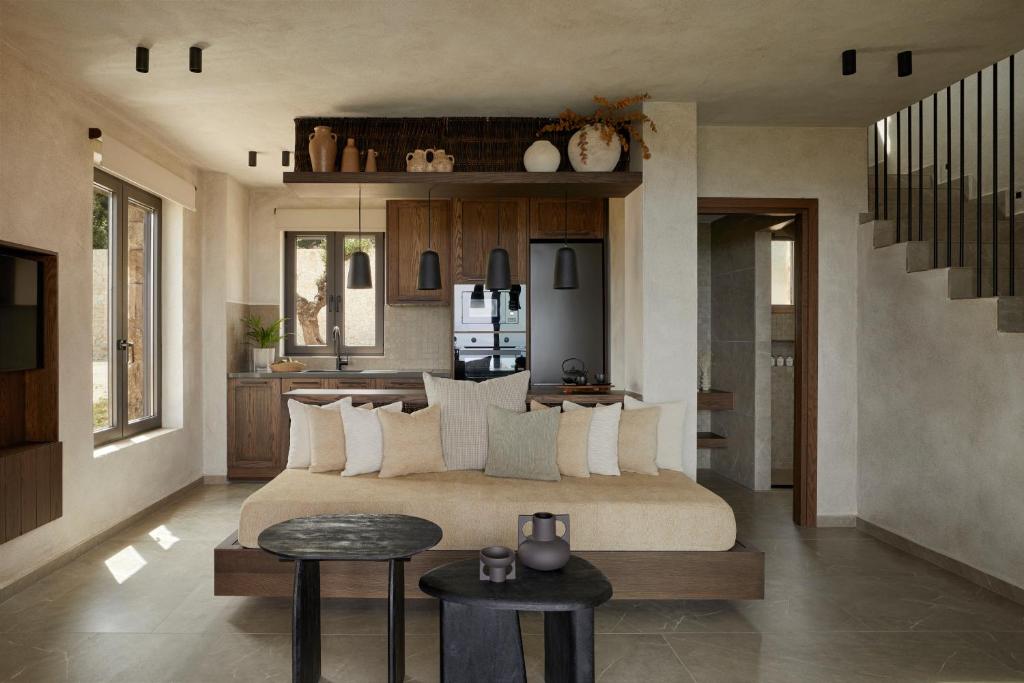 Posezení v ubytování Memorias Suites and Villa