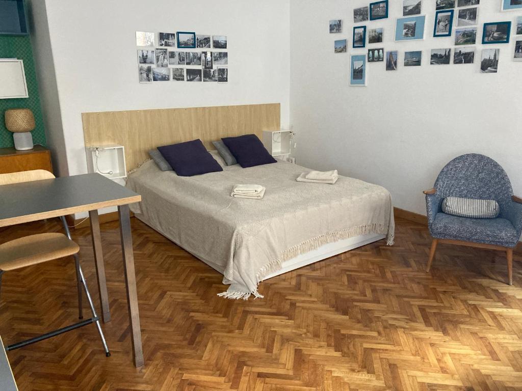Posteľ alebo postele v izbe v ubytovaní BudaFlats Apartments II.