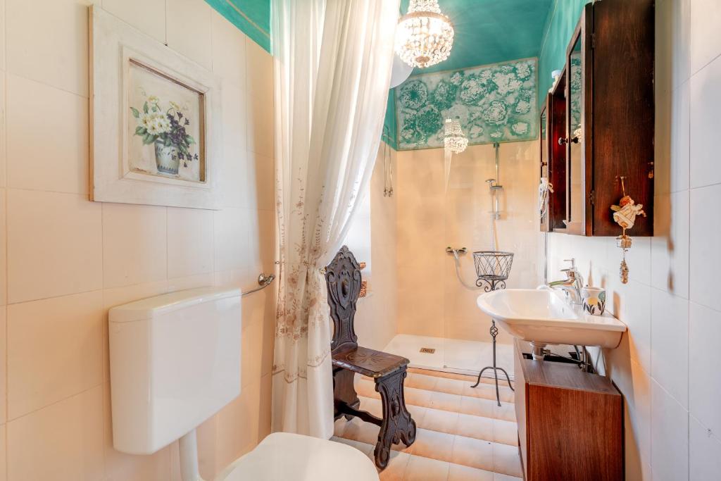 Kuchyň nebo kuchyňský kout v ubytování Ca' Pavaglione Country House