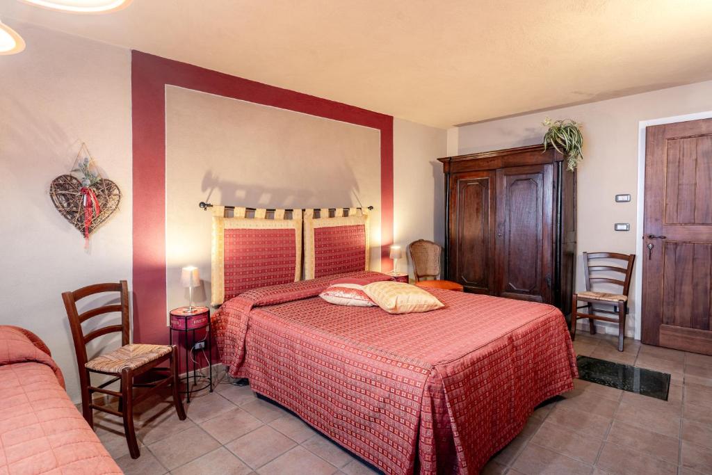 Postel nebo postele na pokoji v ubytování Ca' Pavaglione Country House