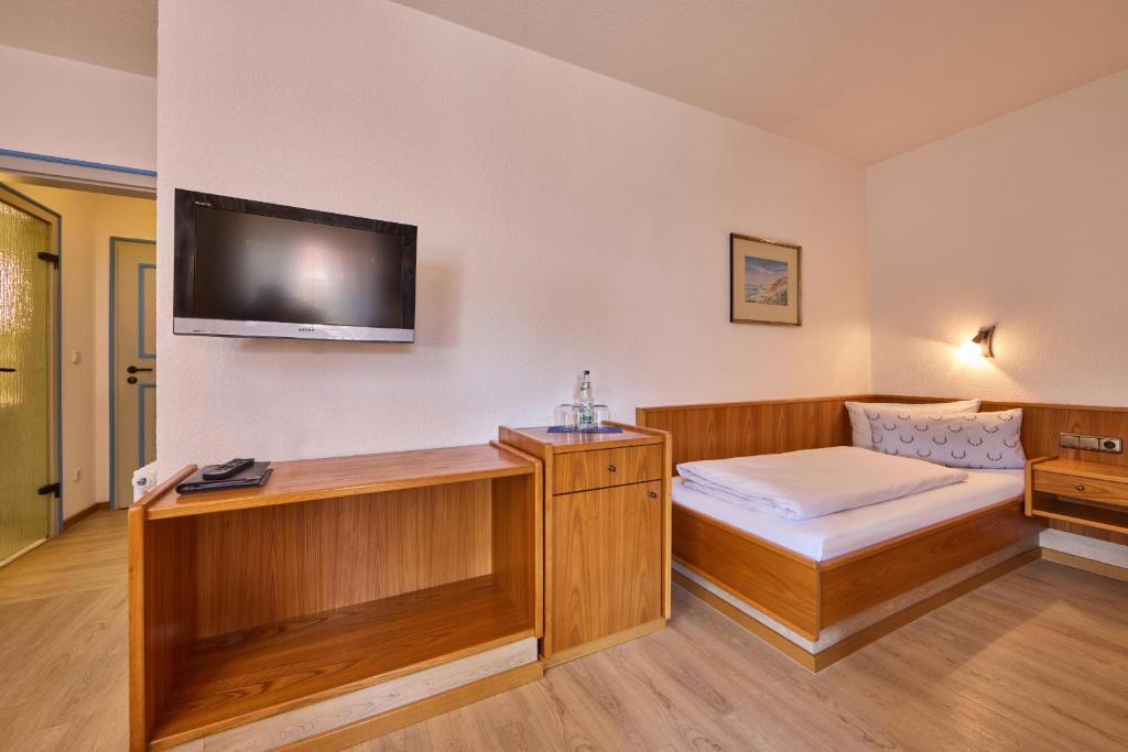 TV a/nebo společenská místnost v ubytování Hotel Antonia