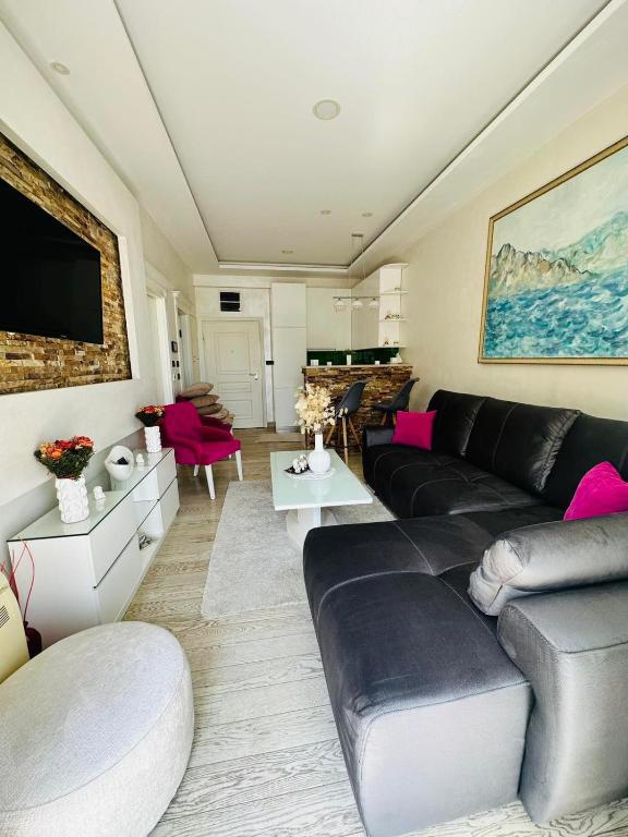 Χώρος καθιστικού στο Laura Apartman