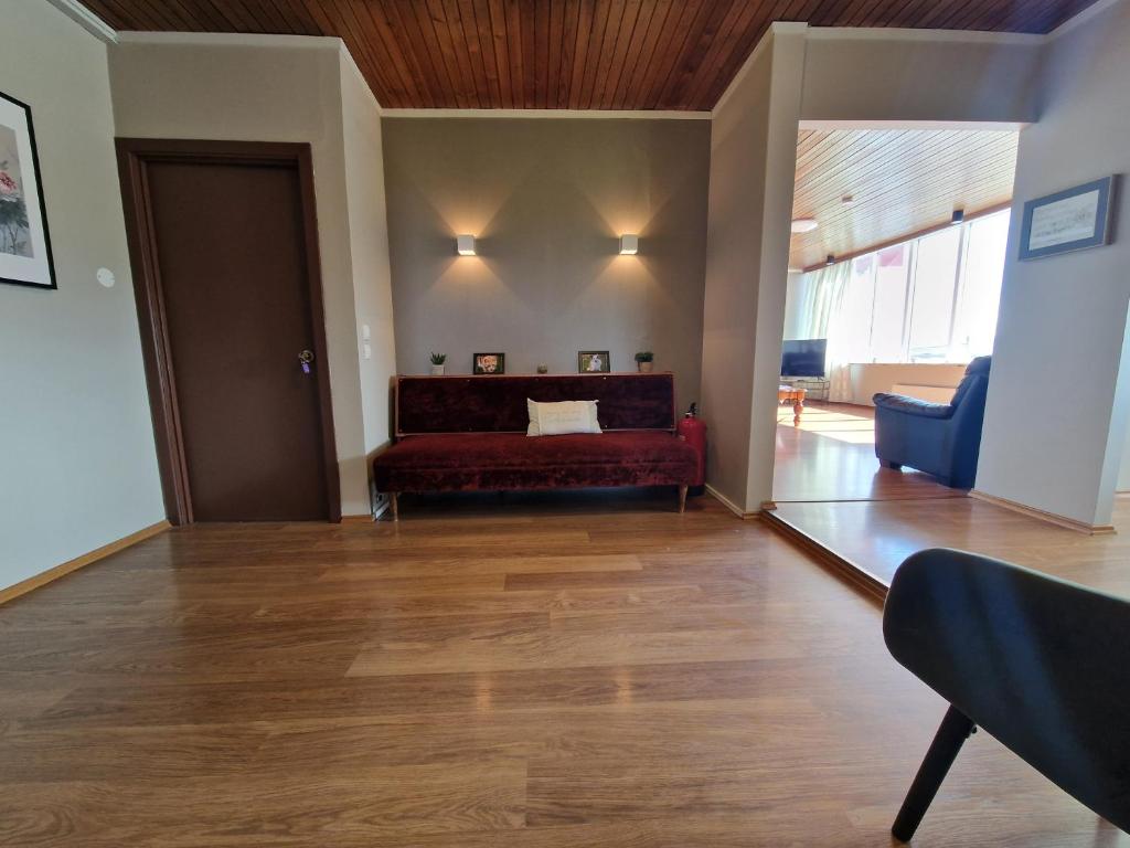 Posezení v ubytování Helgafell Guesthouse