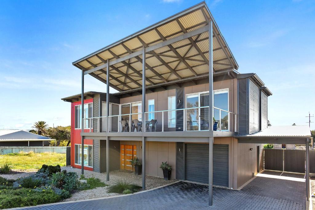 a house with a large glass roof at Riversea Goolwa Beach House in Goolwa