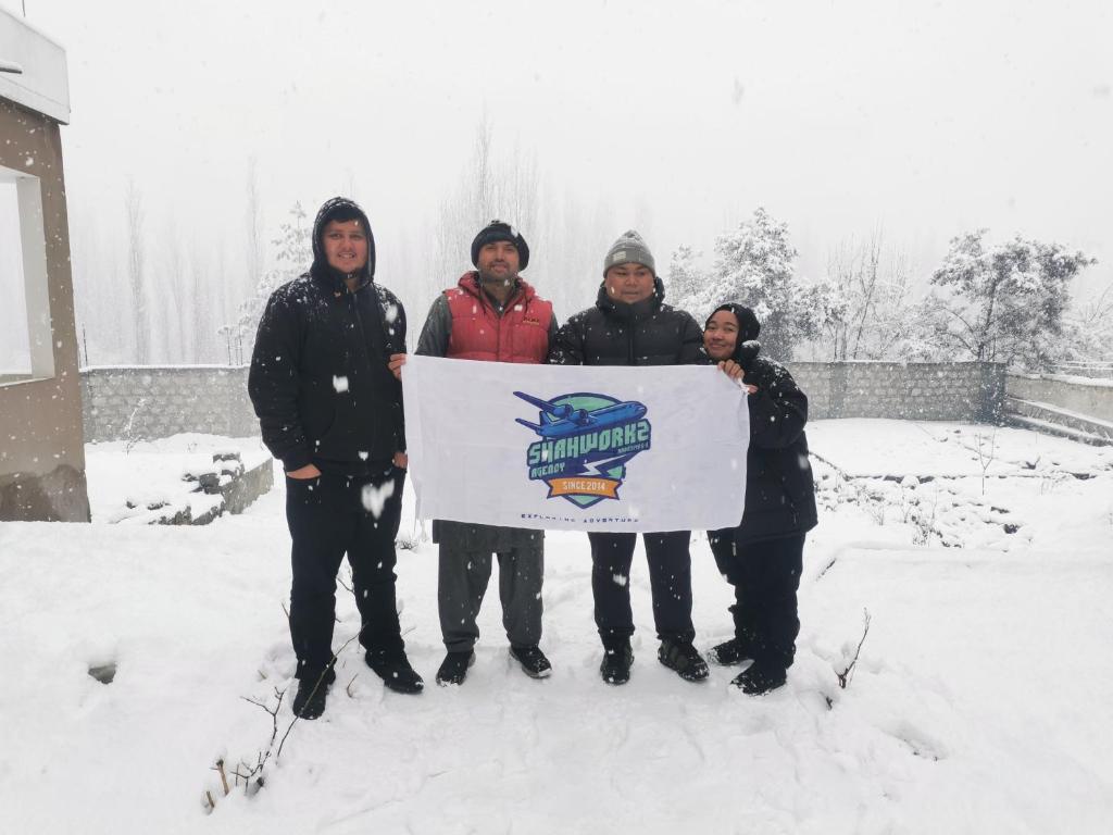 Caprafal Hotel Skardu v zimě