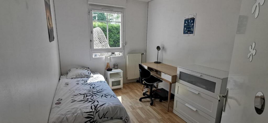 Postel nebo postele na pokoji v ubytování Appartement Le Palladio