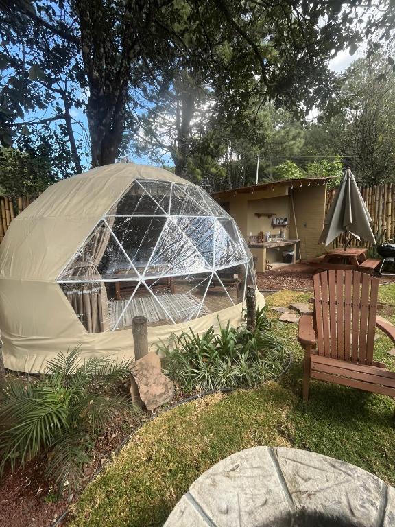 Zahrada ubytování Lunada Glamping