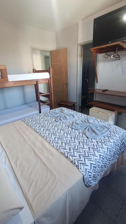 Postel nebo postele na pokoji v ubytování Pousada da Ale