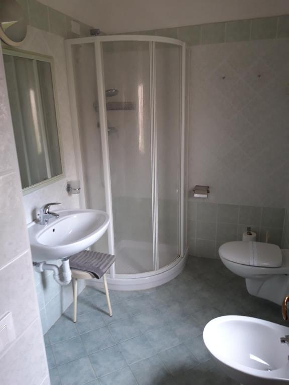 Koupelna v ubytování Hotel Mariani