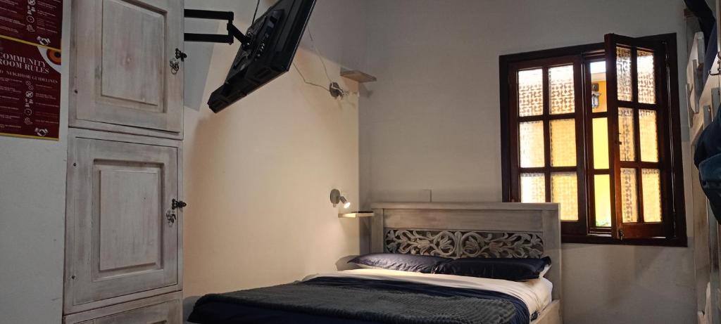 Postel nebo postele na pokoji v ubytování Usaquen Station Hostel