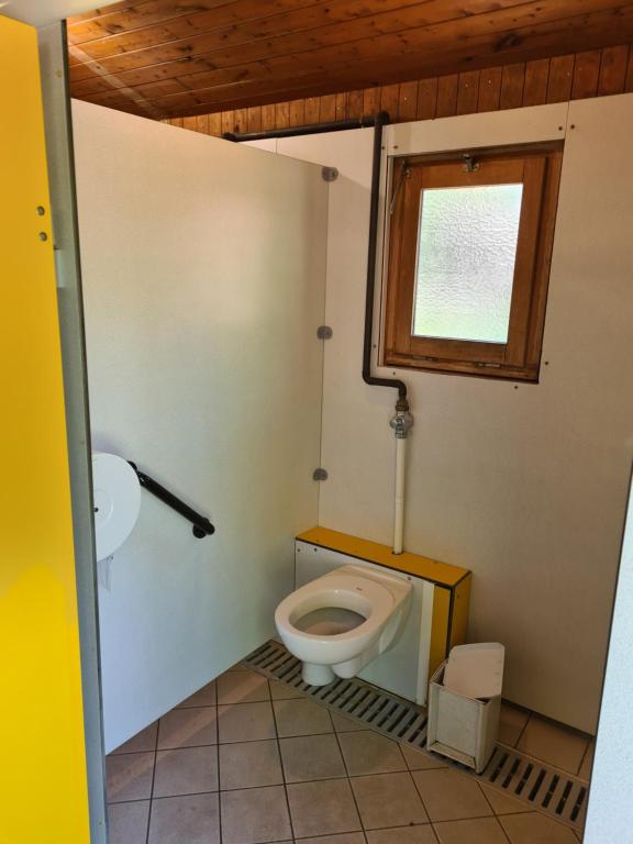 Koupelna v ubytování Les Chalets Guinguette