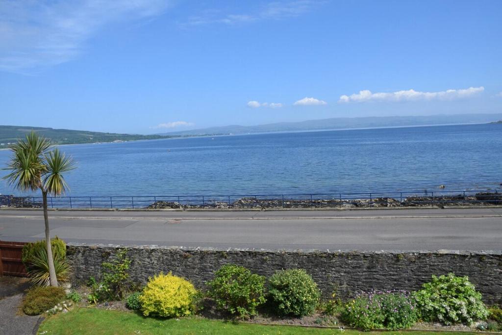 a view of the ocean and a road at One Marine Place in Port Bannatyne