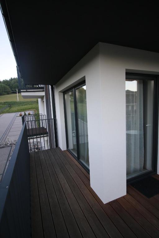 Balkón nebo terasa v ubytování Apartament ARS Platinium Wisła-Spokojna