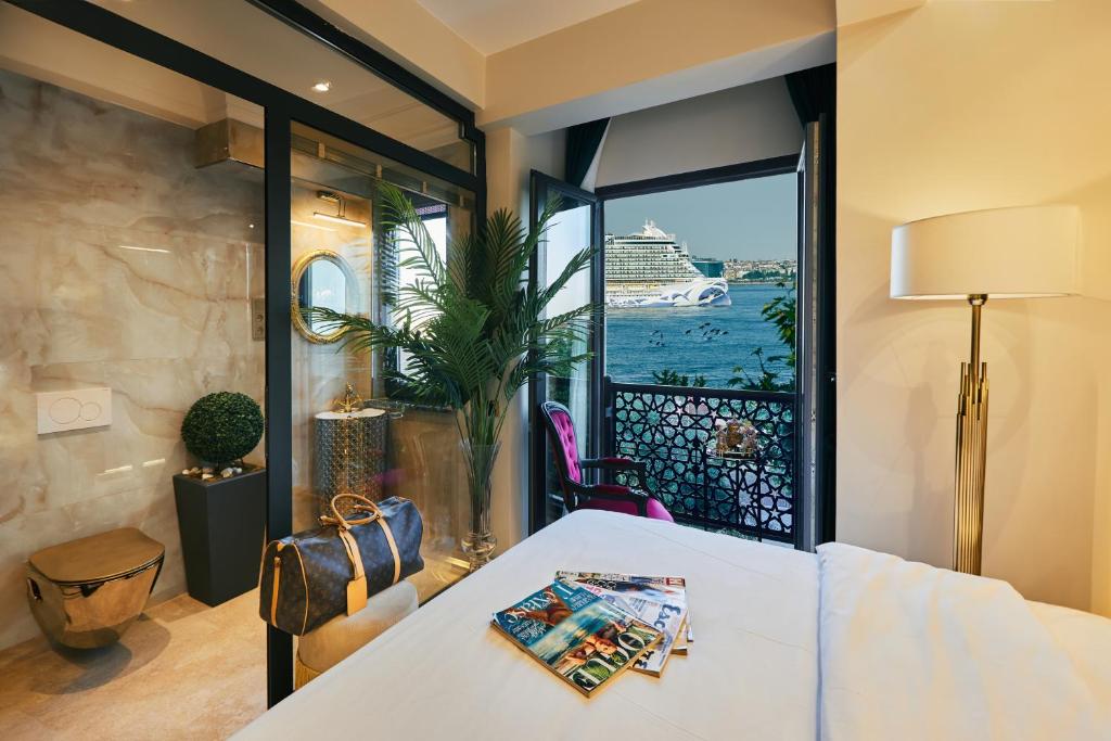 Ένα ή περισσότερα κρεβάτια σε δωμάτιο στο Mitspark Hotel