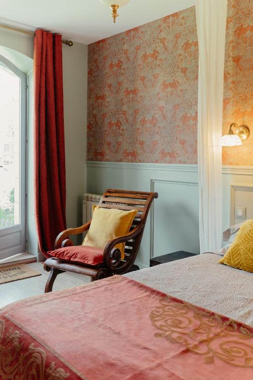 Chambres d'hôtes Domaine de Ginouilhac - Tweepersoonskamer Met Uitzicht Op Het Park