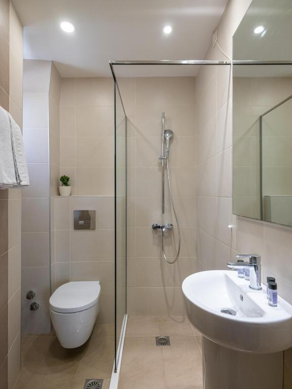 Koupelna v ubytování Athinaiko Hotel