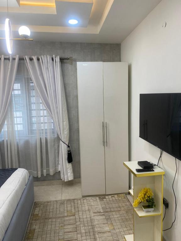 TV a/nebo společenská místnost v ubytování Chizzy Apartment