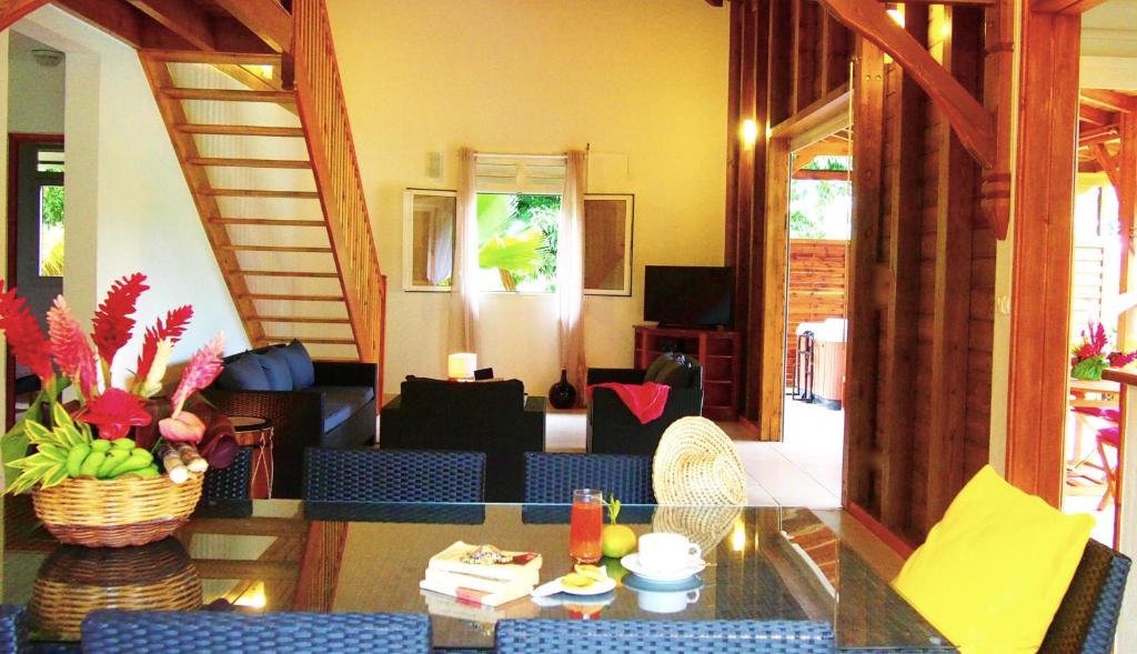 Posezení v ubytování Habitation Cantamerle