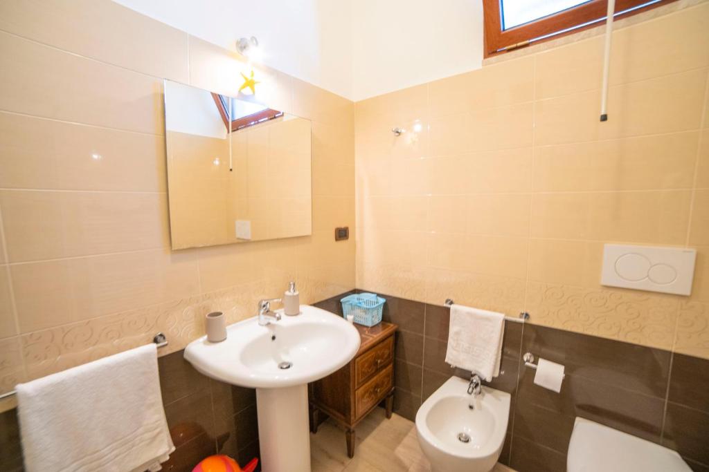 Koupelna v ubytování B&B A Due Passi