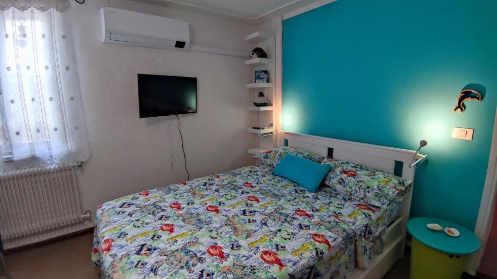 Postel nebo postele na pokoji v ubytování airone bianco bnb