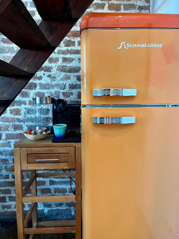 Kuchyň nebo kuchyňský kout v ubytování Cosy suite La citadelle private duplex