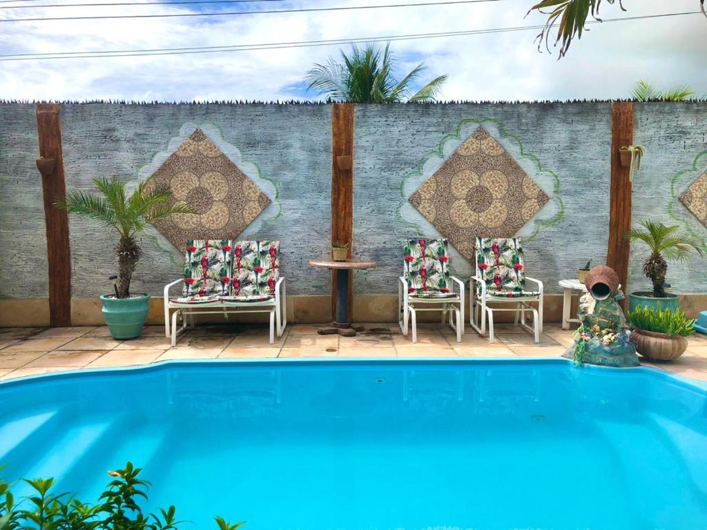 A piscina em ou perto de Pousada Vila do Pôr do Sol Canoa Quebrada