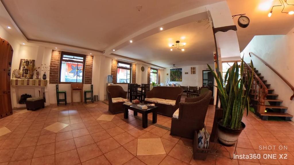 Posezení v ubytování Hostal & Spa Casa Real