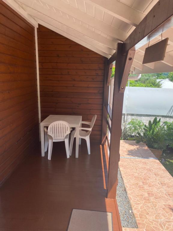 Balkón nebo terasa v ubytování Chalet Paradis