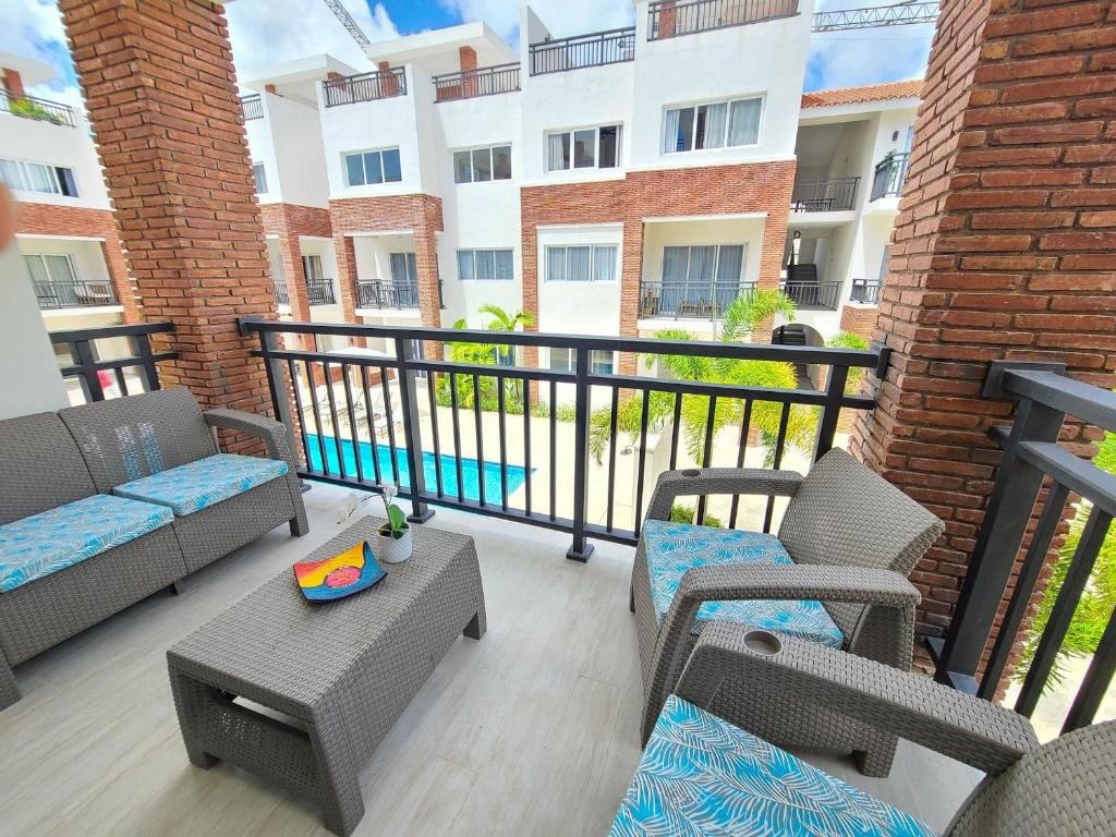 Balkón nebo terasa v ubytování Beauty Apartment Coral Village 2 close to the beach