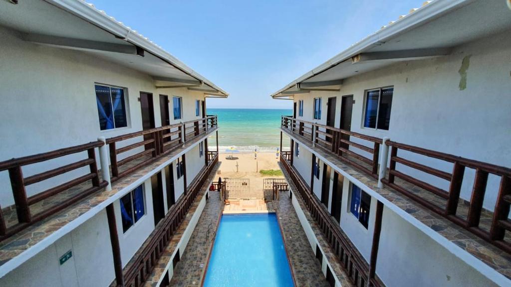 Nespecifikovaný výhled na moře nebo výhled na moře při pohledu z hotelu
