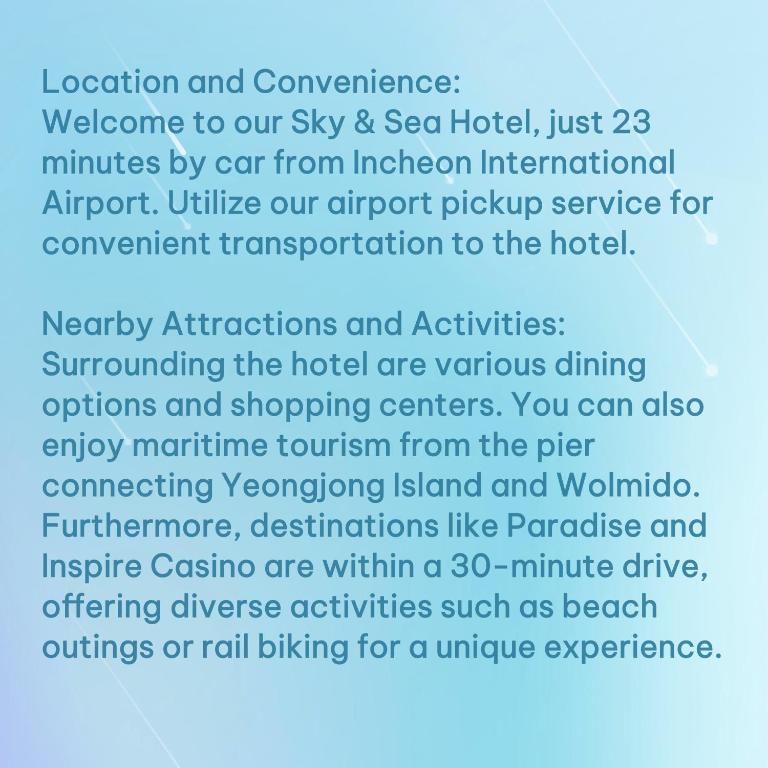 Fotografie z fotogalerie ubytování Inchon sky and sea ocean view hotel v destinaci Inčchon