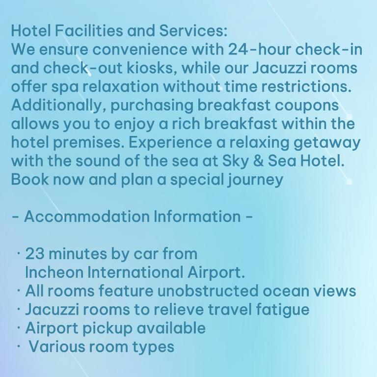 Fotografie z fotogalerie ubytování Inchon sky and sea ocean view hotel v destinaci Inčchon