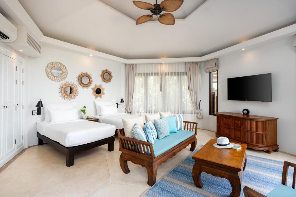 TV a/nebo společenská místnost v ubytování SAii Koh Samui Villas - Adult only 12 plus
