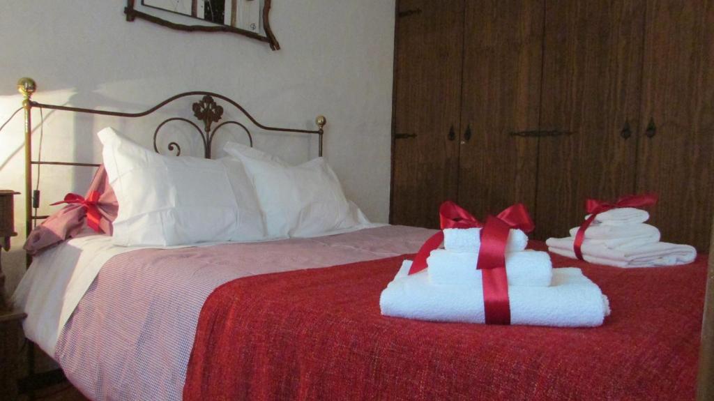 Postel nebo postele na pokoji v ubytování Cerca da Ponte