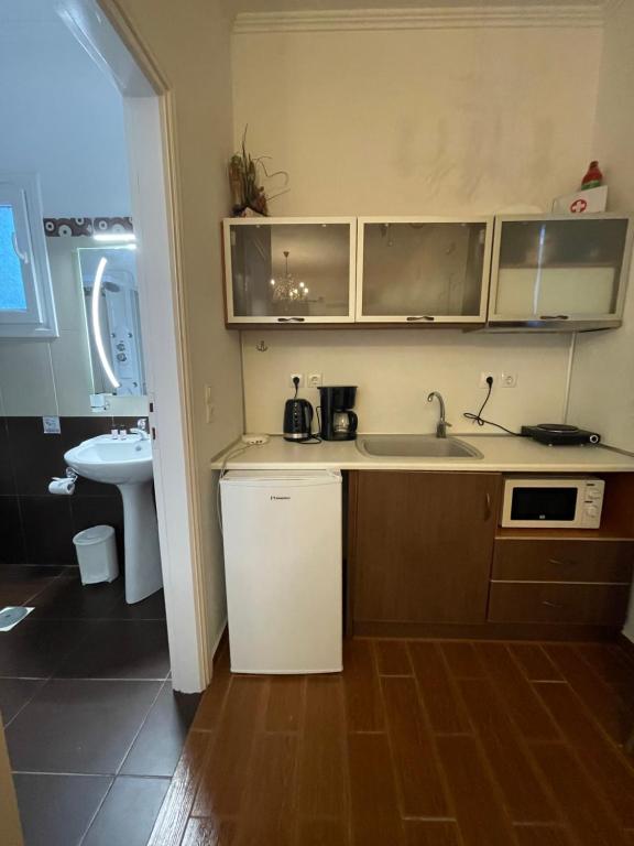 Kuchyň nebo kuchyňský kout v ubytování Alice Maisonette & Studios