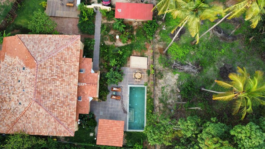 Un jardín fuera de Caju Grove - The Big Yellow Goan House