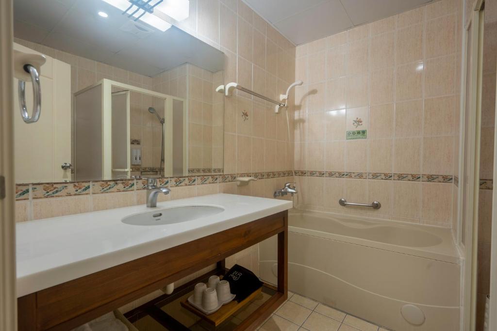 Koupelna v ubytování Ginkgo Hotel