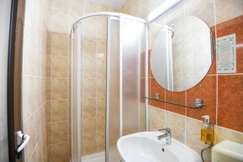 Koupelna v ubytování Hotel Rio