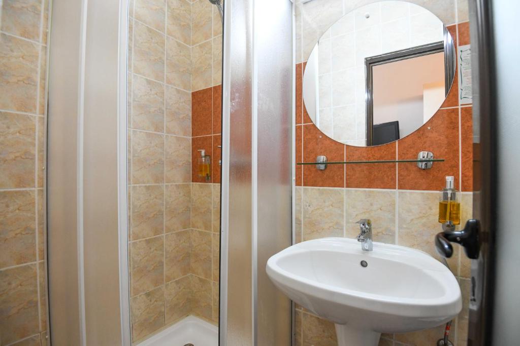 Koupelna v ubytování Hotel Rio